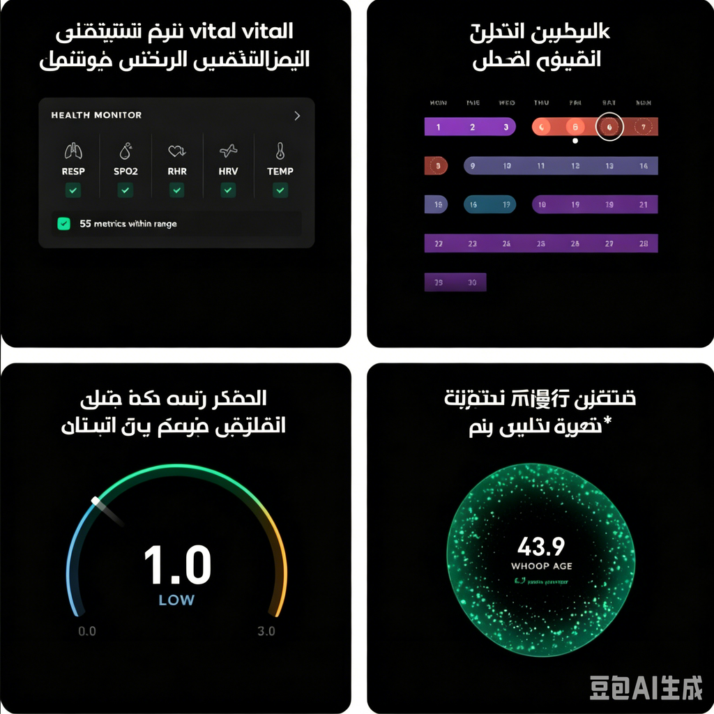 جهاز بيك ذكي للصحة واللياقة – عضوية 12 شهر – مراقبة قلب ونوم وإجهاد – بطارية 14 يوم – لون أونيكس