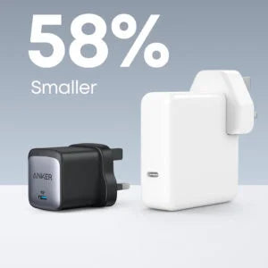 شاحن Anker GaN II USB-C سريع بقوة 65 واط A2663 – محول PD وPPS مدمج | الطراز A2663