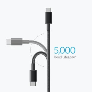 أنكر A8752 – كابل USB-C إلى USB-C للشحن السريع 60 واط | كابل بطول 1 متر