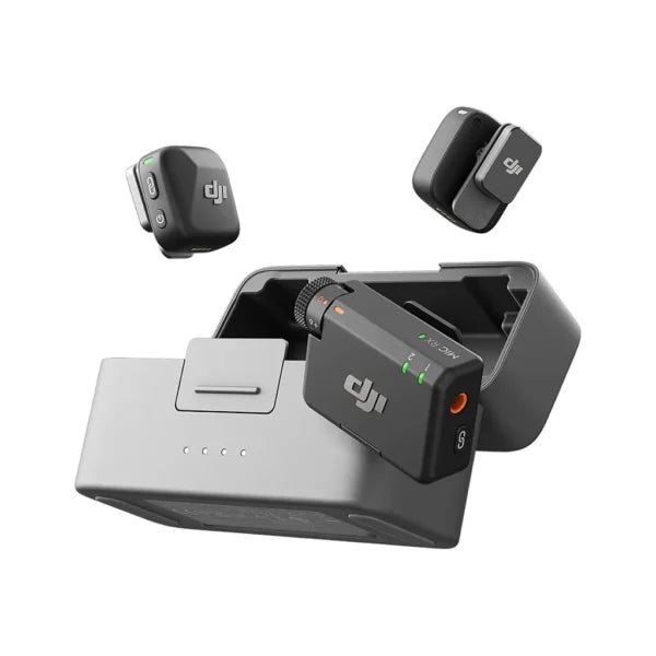 نظام ميكروفون لاسلكي DJI Mic Mini (2 مرسلين + 1 مستقبل + صندوق شحن)