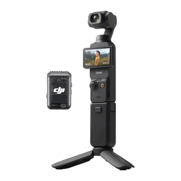 كاميرا DJI Osmo Pocket 3 Creator Combo المحمولة مع مثبت يدوي – مستشعر 1 بوصة، فيديو 4K وملحقات للمبدعين