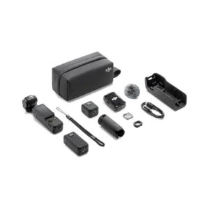 كاميرا DJI Osmo Pocket 3 Creator Combo المحمولة مع مثبت يدوي – مستشعر 1 بوصة، فيديو 4K وملحقات للمبدعين
