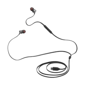 سماعات JBL Tune 310C سلكية USB-C داخل الأذن مع ميكروفون – صوت باس نقي، أسود | سماعة من نوع Type-C