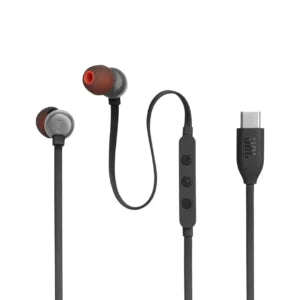 سماعات JBL Tune 310C سلكية USB-C داخل الأذن مع ميكروفون – صوت باس نقي، أسود | سماعة من نوع Type-C
