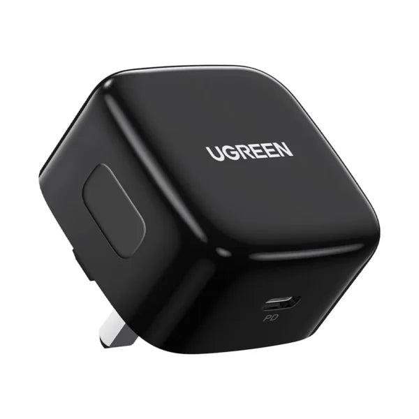 شاحن UGREEN USB-C سريع بقوة 20 واط لهاتف iPhone 16 Pro – محول طاقة PD | الطراز 50339