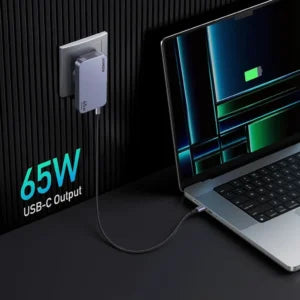 شاحن UGREEN Nexode Pro USB-C بقوة 65 واط – محول شحن سريع متعدد الأجهزة GaNFast | الطراز X753 | 25356